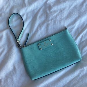 Turquoise Kate Spade Wristlet